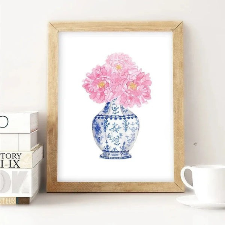 Blue & White Porcelain Vase Collection - Canvas & Curio