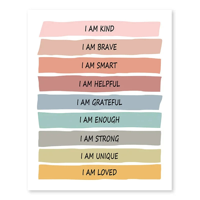 Positive Affirmation Art Collection - Canvas & Curio
