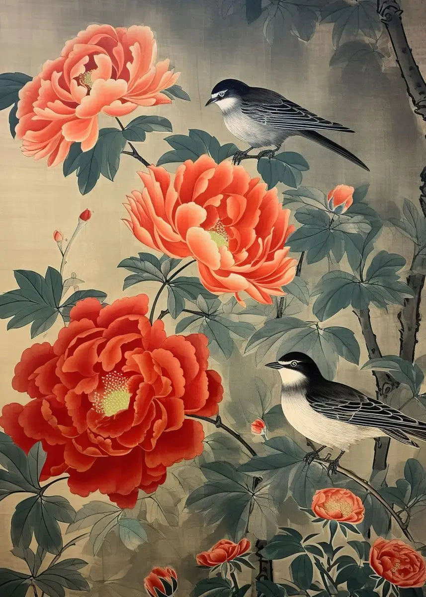 Chinese Peony Collection - Canvas & Curio