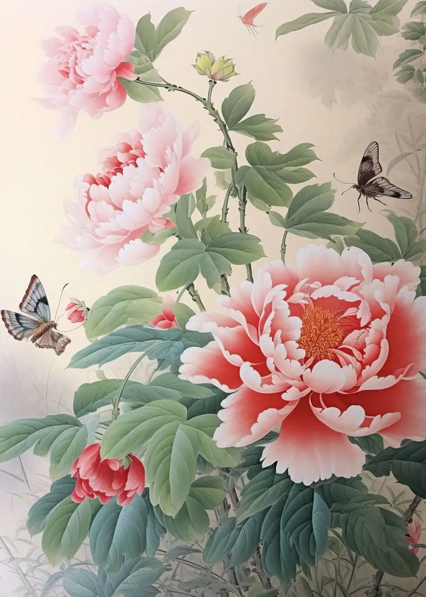 Chinese Peony Collection - Canvas & Curio