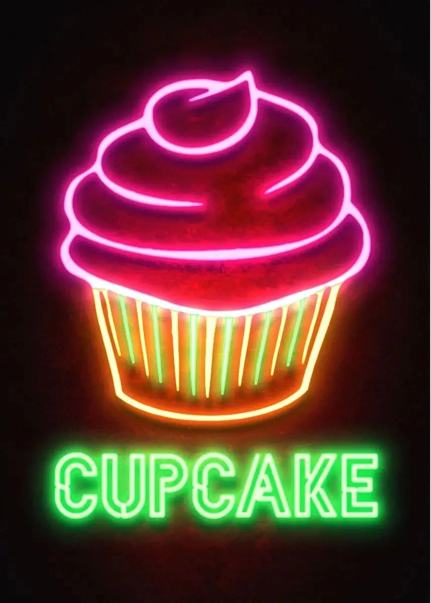 Neon Food Delights Collection - Canvas & Curio