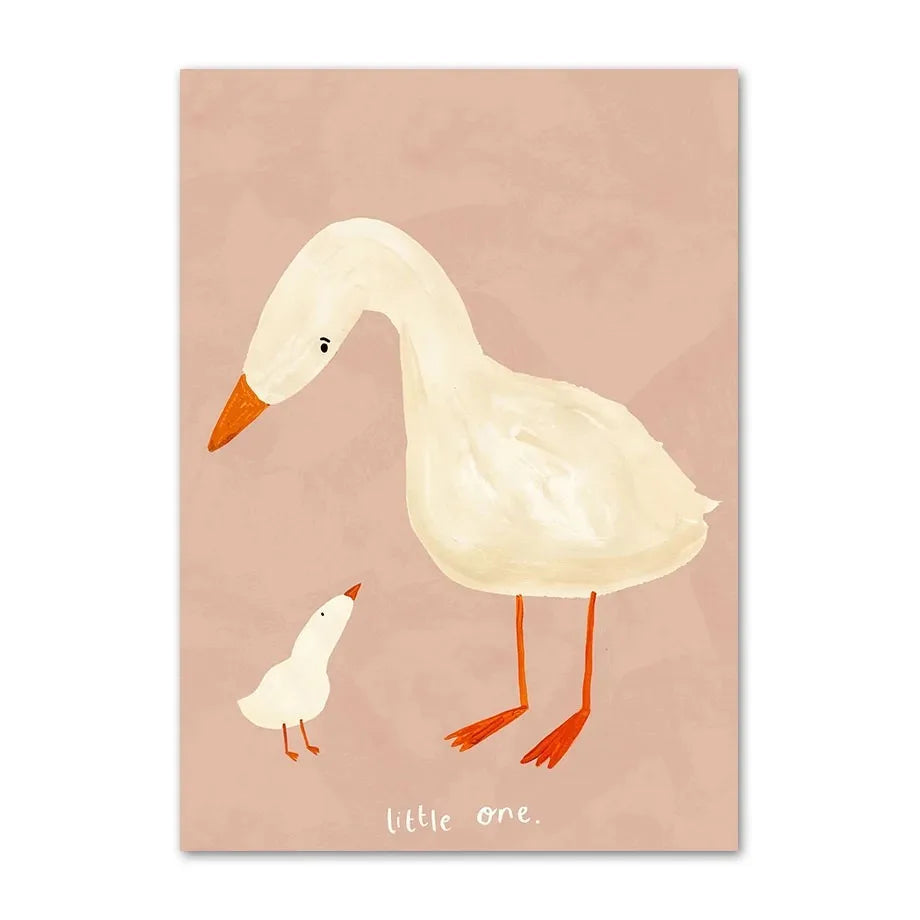 Nordic Nursery Animal Art Collection - Canvas & Curio