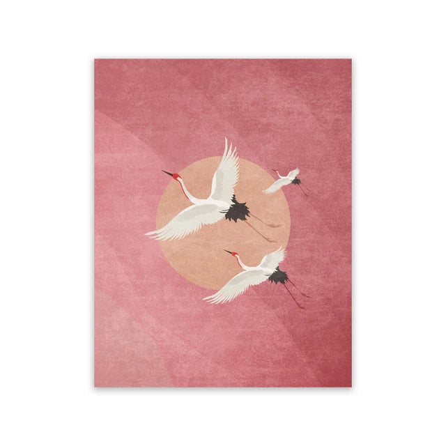 Golden Crane & Sun Collection - Canvas & Curio