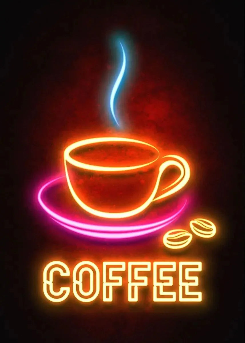 Neon Food Delights Collection - Canvas & Curio