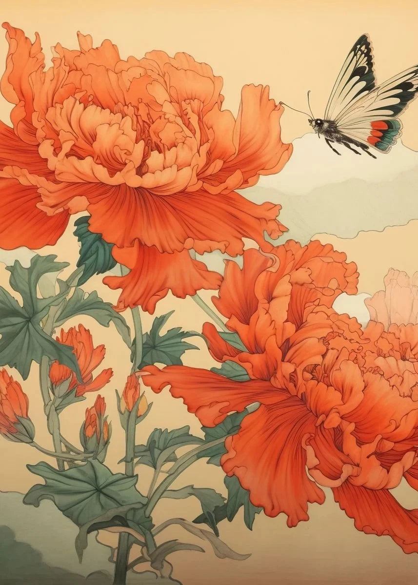 Chinese Peony Collection - Canvas & Curio