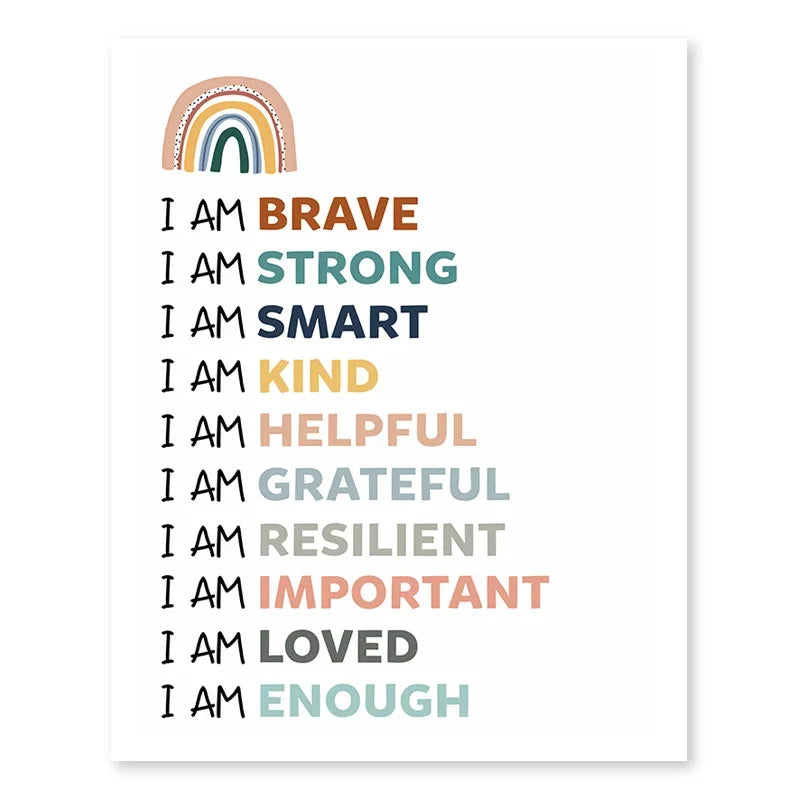 Positive Affirmation Art Collection - Canvas & Curio