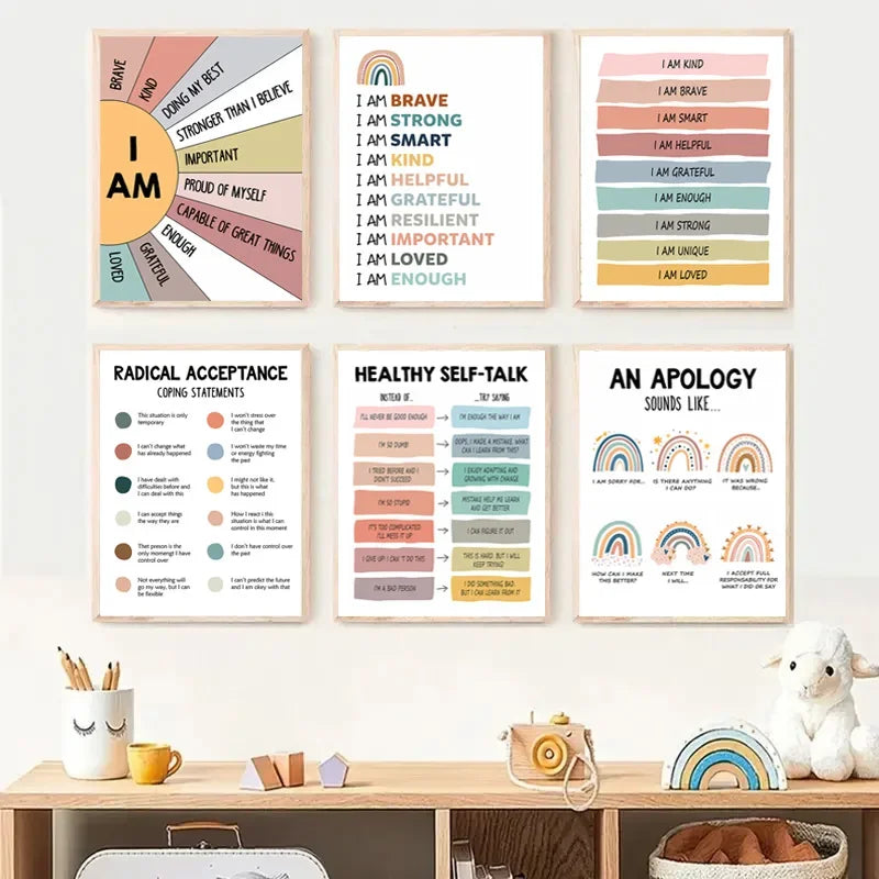 Positive Affirmation Art Collection - Canvas & Curio