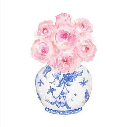Blue & White Porcelain Vase Collection - Canvas & Curio