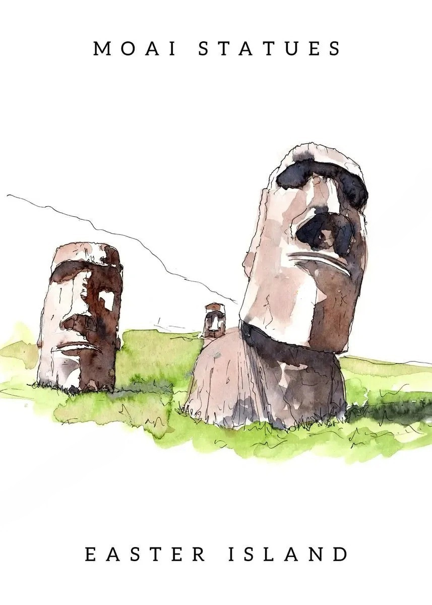 Famous Landmarks Watercolor Collection - Canvas & Curio