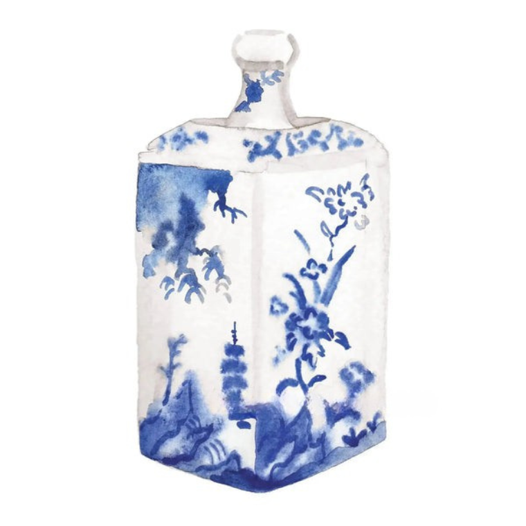 Blue & White Porcelain Vase Collection - Canvas & Curio