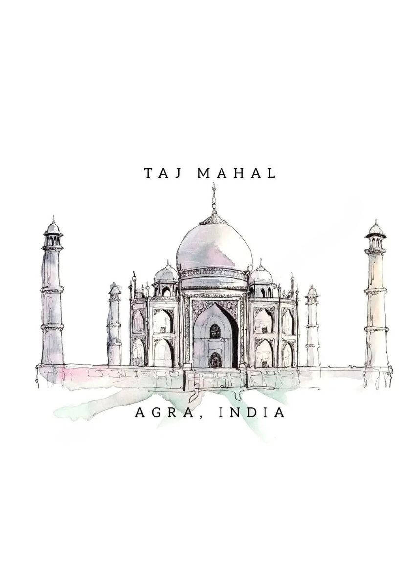 Famous Landmarks Watercolor Collection - Canvas & Curio