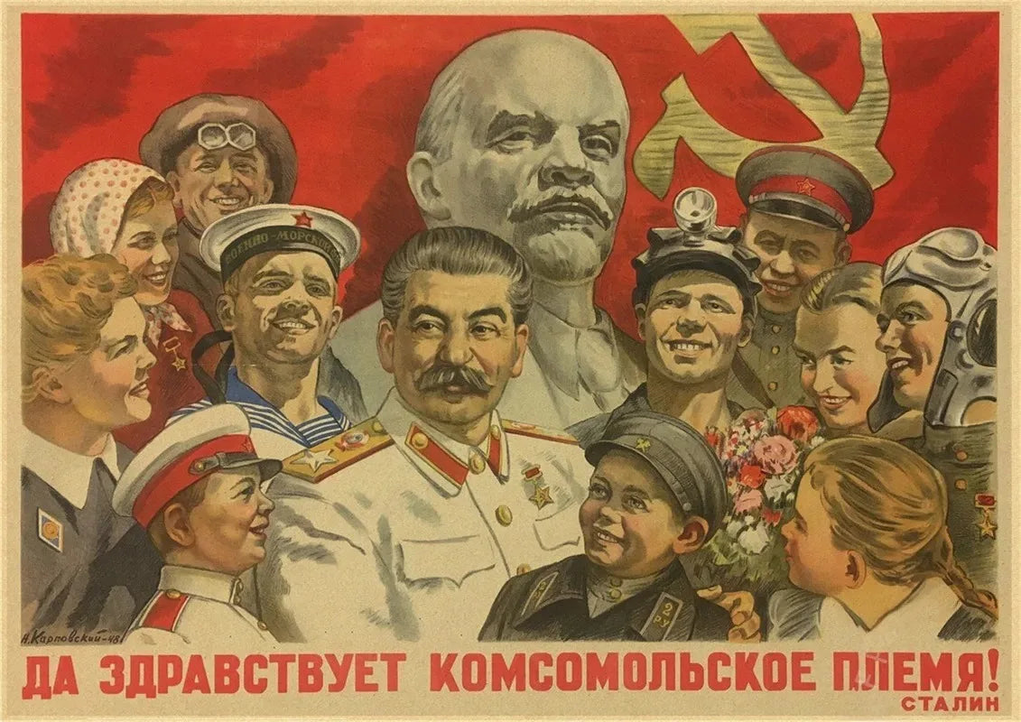 Soviet Era Portraits Collection III - Canvas & Curio