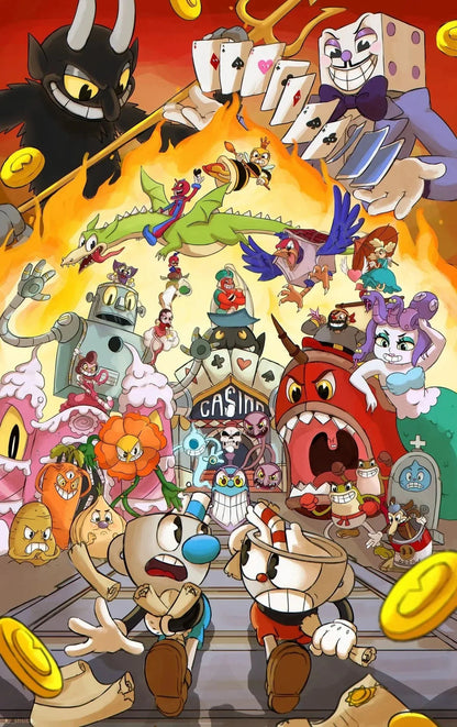 Cuphead Gaming Art Collection II - Canvas & Curio