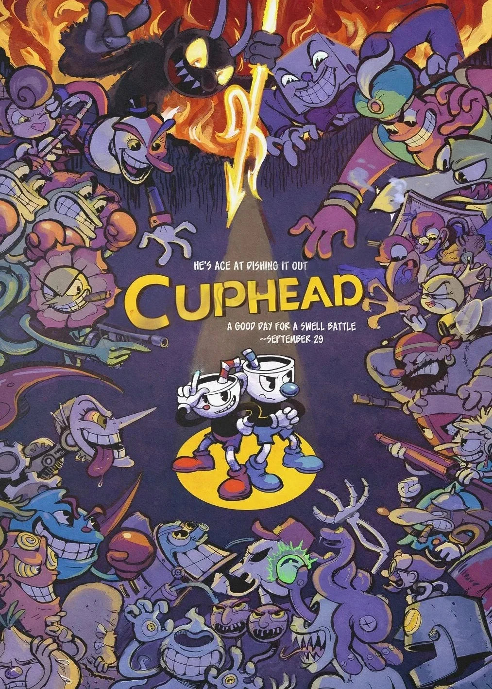 Cuphead Gaming Art Collection II - Canvas & Curio