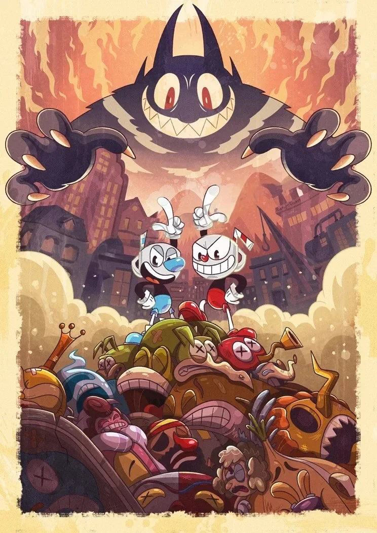 Cuphead Gaming Art Collection - Canvas & Curio