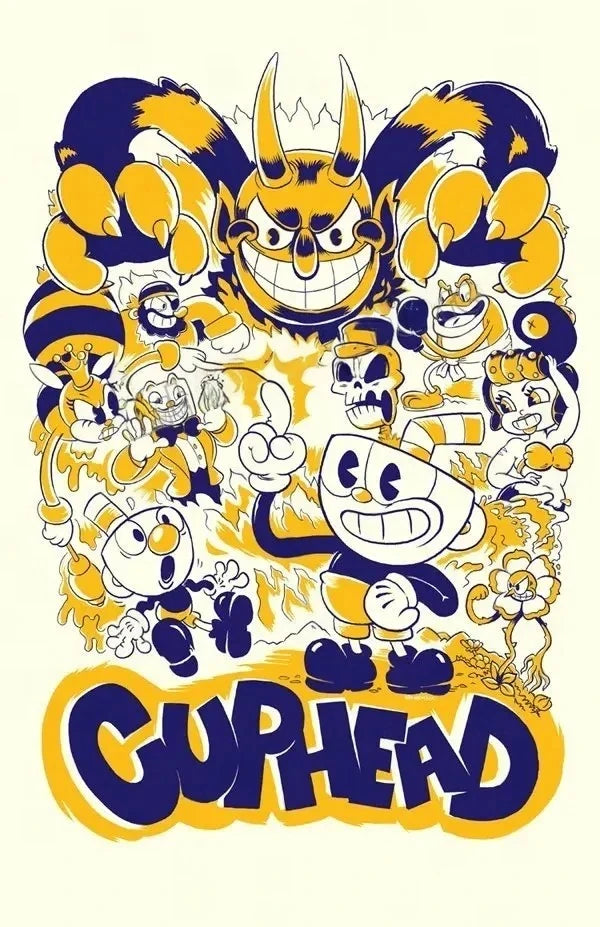 Cuphead Gaming Art Collection II - Canvas & Curio