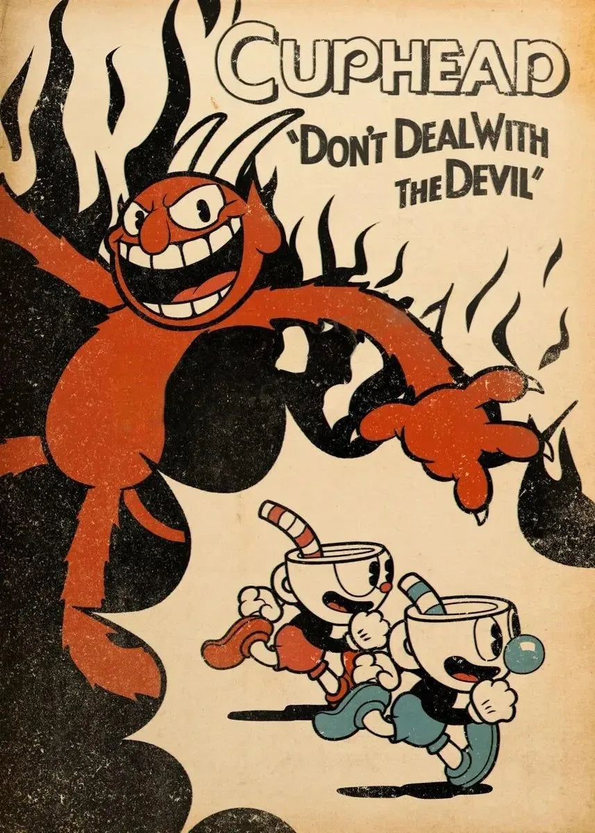 Cuphead Gaming Art Collection - Canvas & Curio