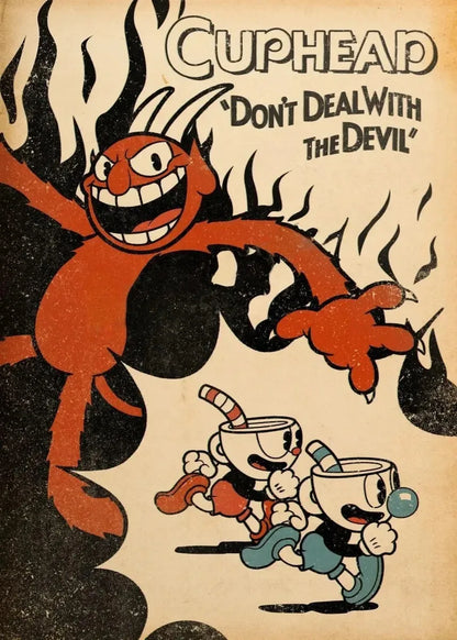 Cuphead Gaming Art Collection - Canvas & Curio