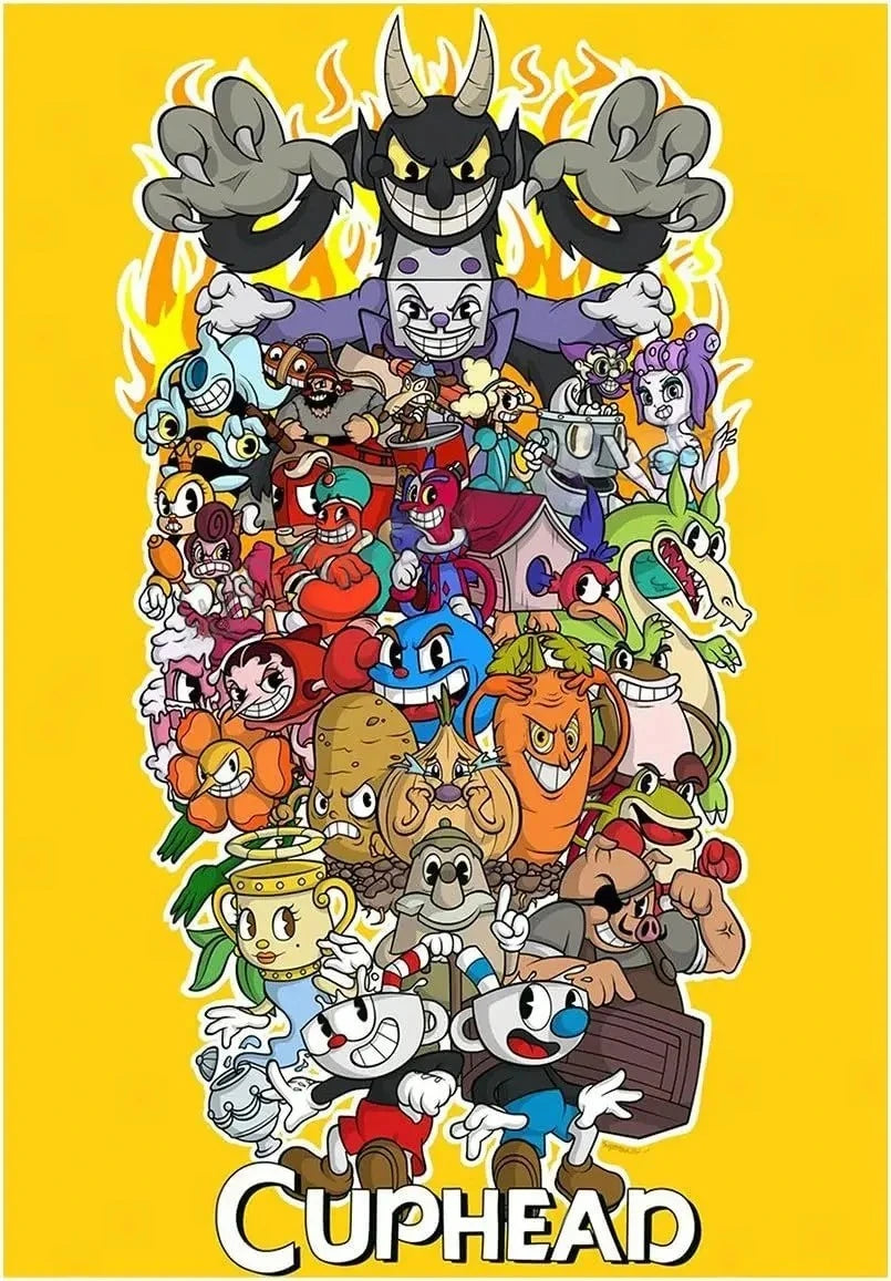 Cuphead Gaming Art Collection - Canvas & Curio