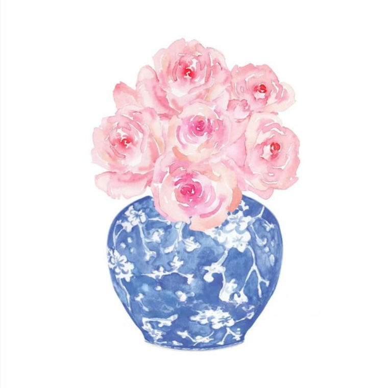 Blue & White Porcelain Vase Collection - Canvas & Curio