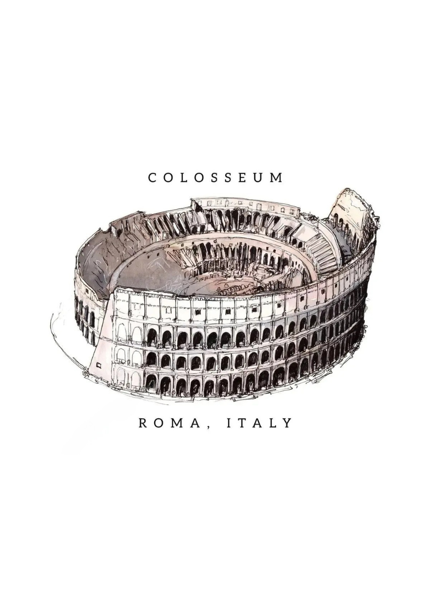 Famous Landmarks Watercolor Collection - Canvas & Curio
