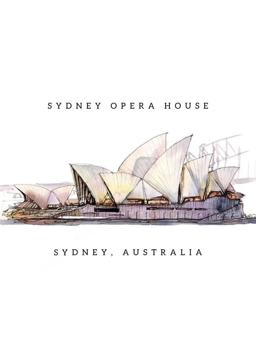 Famous Landmarks Watercolor Collection - Canvas & Curio