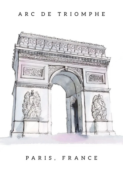 Famous Landmarks Watercolor Collection - Canvas & Curio