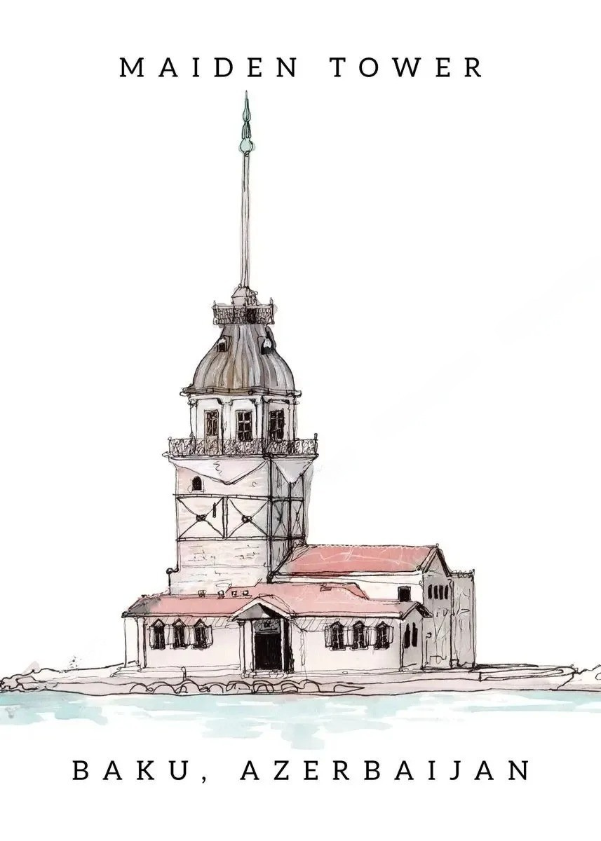 Famous Landmarks Watercolor Collection - Canvas & Curio