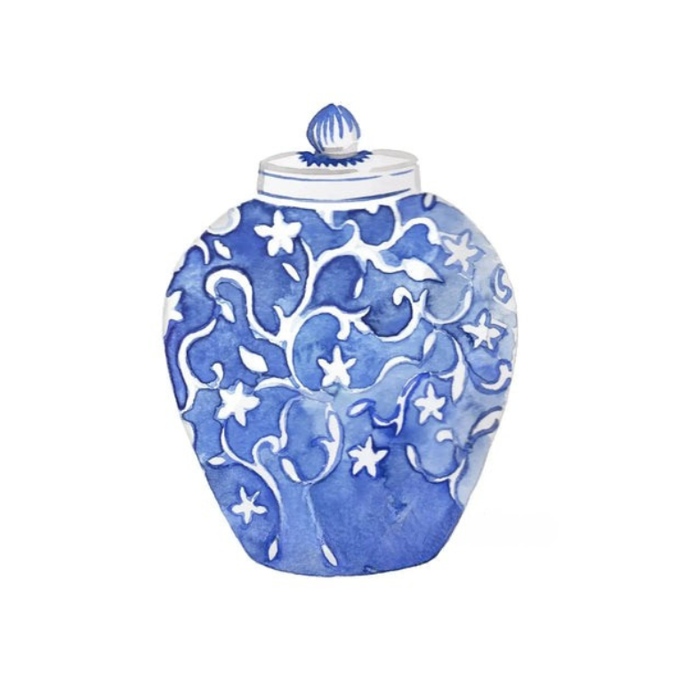 Blue & White Porcelain Vase Collection - Canvas & Curio