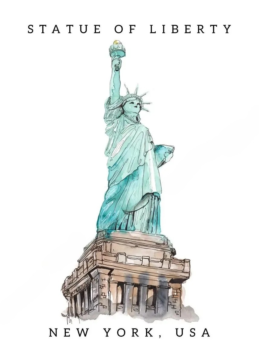 Famous Landmarks Watercolor Collection II - Canvas & Curio