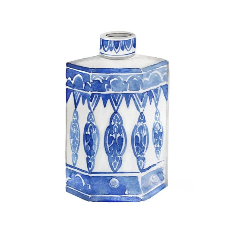 Blue & White Porcelain Vase Collection - Canvas & Curio