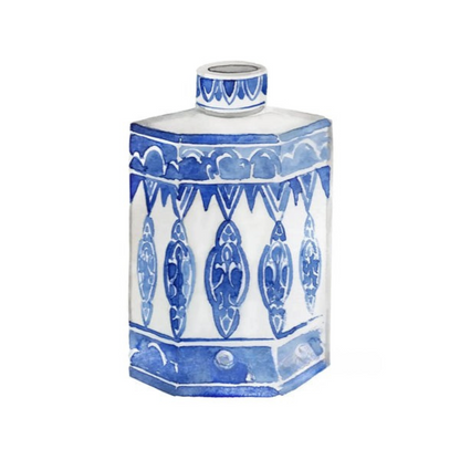 Blue & White Porcelain Vase Collection - Canvas & Curio