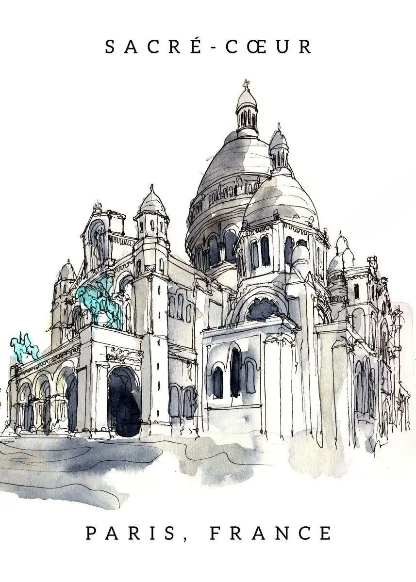 Famous Landmarks Watercolor Collection - Canvas & Curio