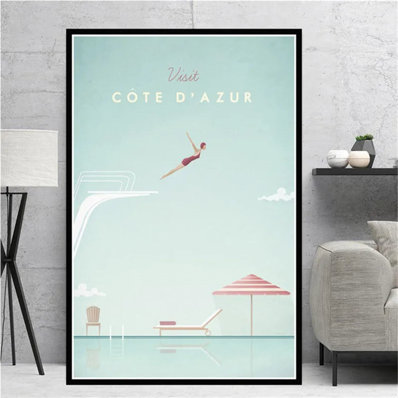 Minimalist Travel Posters Collection - Canvas & Curio