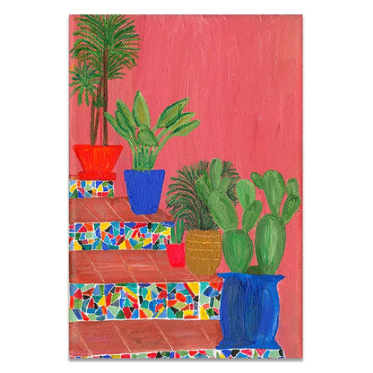 Multicolored Abstract Garden Collection - Canvas & Curio