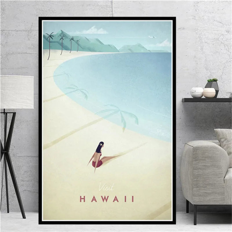 Minimalist Travel Posters Collection - Canvas & Curio