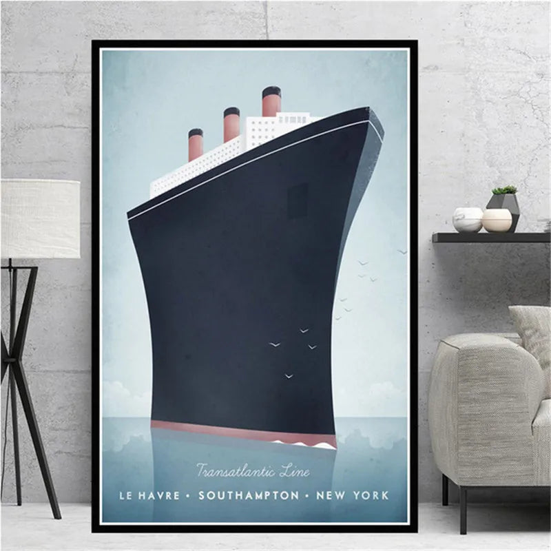Minimalist Travel Posters Collection - Canvas & Curio