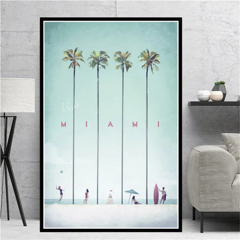Minimalist Travel Posters Collection - Canvas & Curio