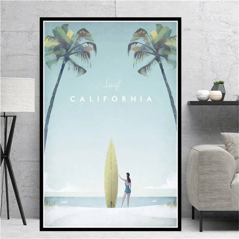 Minimalist Travel Posters Collection - Canvas & Curio