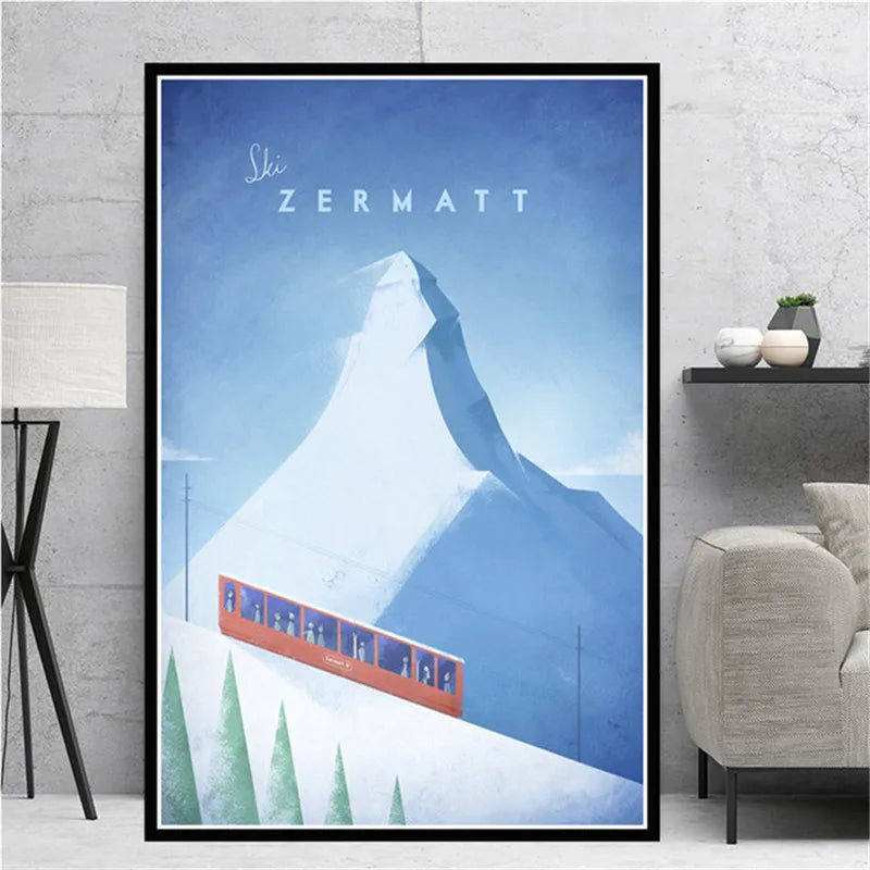 Minimalist Travel Posters Collection - Canvas & Curio