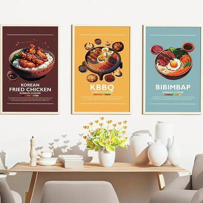 Korean Cuisine Art Collection - Canvas & Curio