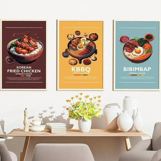 Korean Cuisine Art Collection - Canvas & Curio