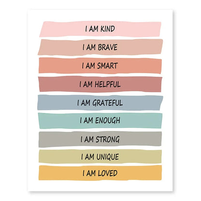 Positive Affirmation Art Collection - Canvas & Curio