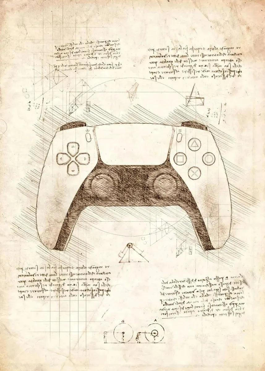 Vintage Gaming Sketch Collection - Canvas & Curio