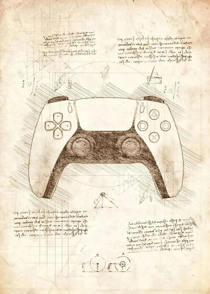 Vintage Gaming Sketch Collection - Canvas & Curio