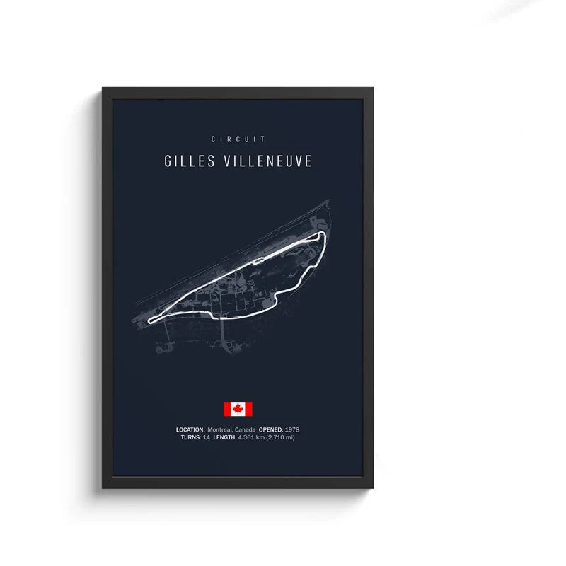 Formula 1 Track Circuit Collection - Canvas & Curio