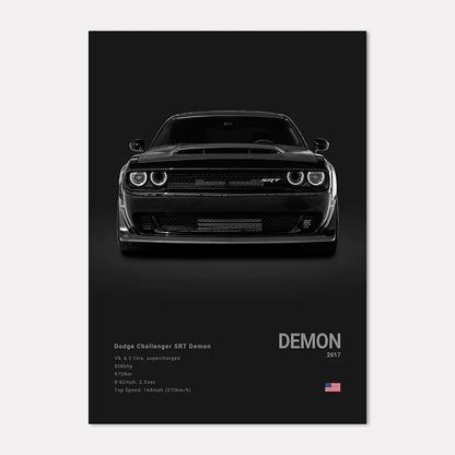 Black & White Sport Cars Collection II - Canvas & Curio