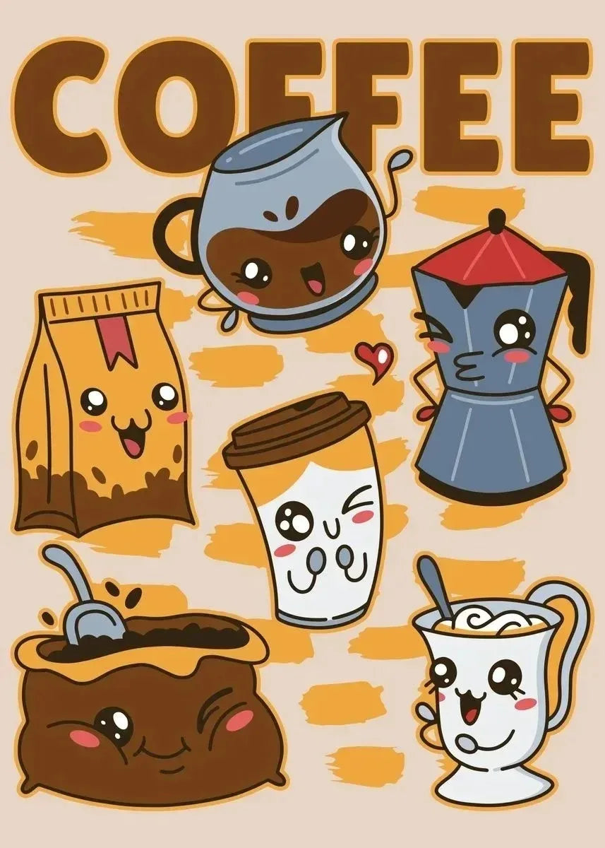 Vintage Coffee Time Quotes Collection - Canvas & Curio