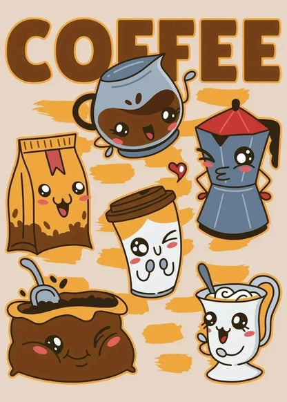 Vintage Coffee Time Quotes Collection - Canvas & Curio