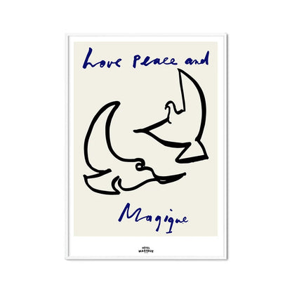 Pink Heart & Alphabet Art Collection - Canvas & Curio